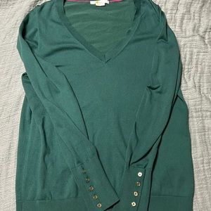 Biden Sweater with button cuff detail size L